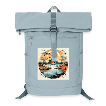 Kreislandschaft der Augen - Laptop-Rucksack  - Eisblau - Vorne
