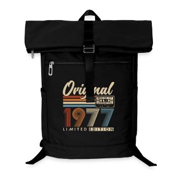 1977 Jahrgang Vintage Retro Geburtstag Geschenk - Laptop-Rucksack  - Schwarz - Vorne