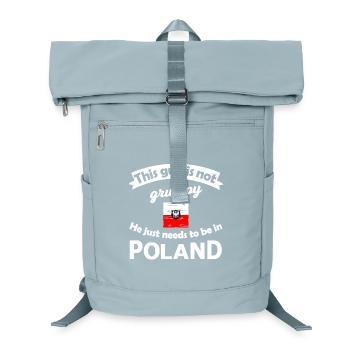 Polen Not Grumpy Tee - Laptop-Rucksack  - Eisblau - Vorne