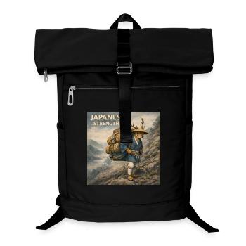 Conception japonaise de Shika Bokka - Sac à dos ordinateur - noir - Devant