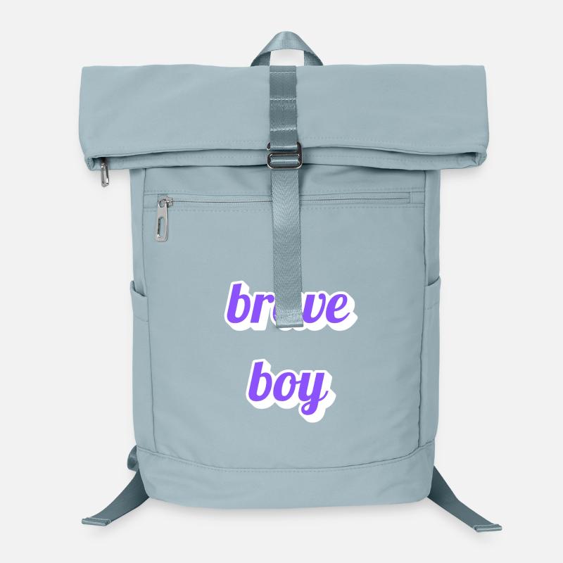 Brave Boy Lettering Laptop Backpack