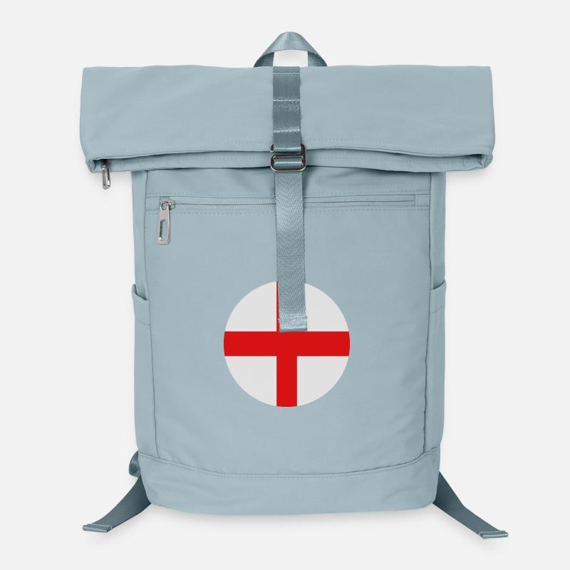 Round English flag Laptop Backpack