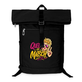 Queen of Matsch - Blond - Laptop-Rucksack  - Schwarz - Vorne