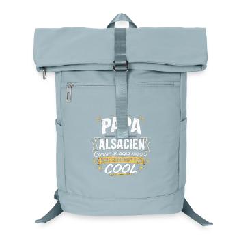 Papa et Alsacien comme papa normal mais plus cool - Sac à dos ordinateur - bleu glacier - Devant