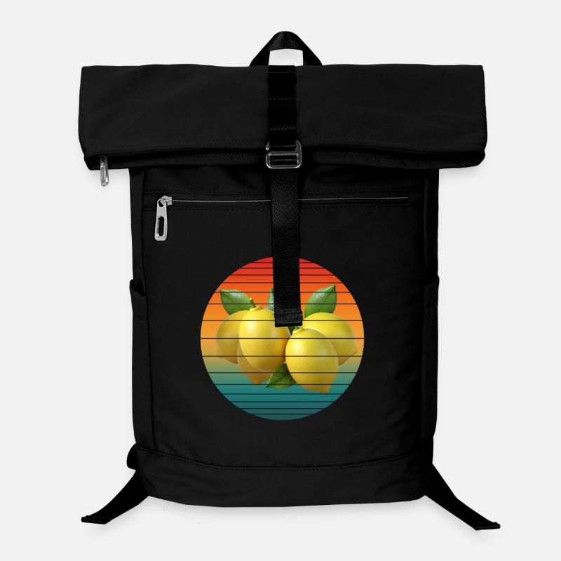 Fruit du citron - Sac à dos ordinateur - noir