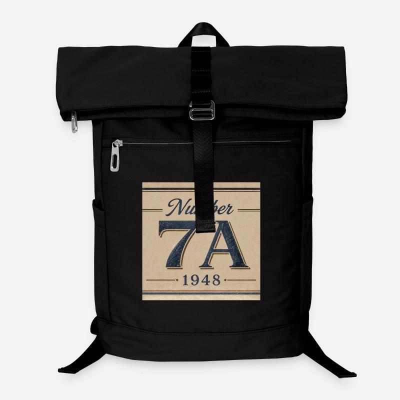 Vintage 7A 1948 Numeral Emblem Laptop Backpack