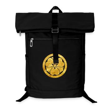Oriental Faux Gold Sakai Japan Mon Vintage Art - Laptop Backpack - black - Front