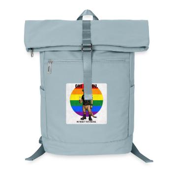 Funny Gay Pride Meerkat Design - Laptop-Rucksack  - Eisblau - Vorne