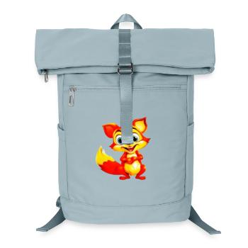 Feuriger Fuchs-Toon-Charme - Laptop-Rucksack  - Eisblau - Vorne