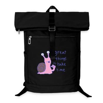 Great things take time - Laptop Backpack - black - Front