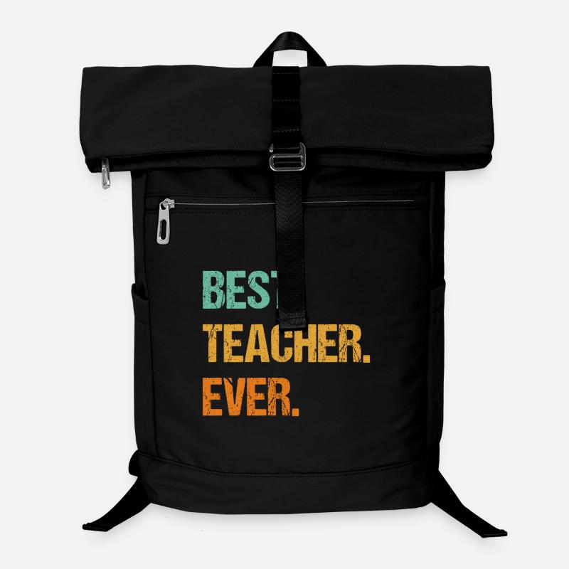 Bester Lehrer aller Zeiten Motivations-T-Shirt Laptop-Rucksack 