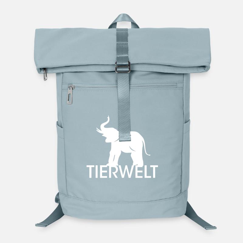 Tierwelt Elefant Symbol Logo Rüssel Tiere Icon Laptop-Rucksack 
