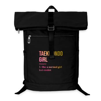 Taekwondo - Laptop-Rucksack  - Schwarz - Vorne