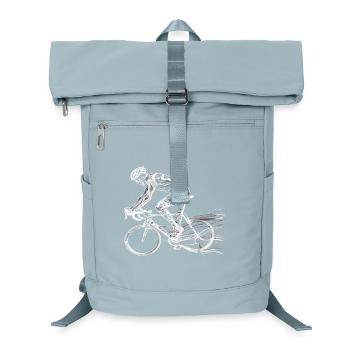 Croquis du cycliste - Sac à dos ordinateur - bleu glacier - Devant