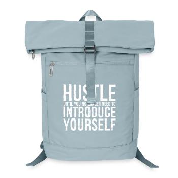 hustle until you no longer need to introduce - Laptop Backpack - ice blue - Front