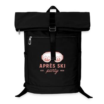 Soirée après ski ski soirée filles esthétique rose - Sac à dos ordinateur - noir - Devant
