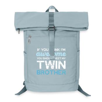 Twin Humor: If You Think I'm Awesome - Laptop Backpack - ice blue - Front