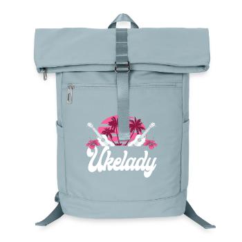 Hawaiian Ukulele Uke Ukelady - Laptop-Rucksack  - Eisblau - Vorne