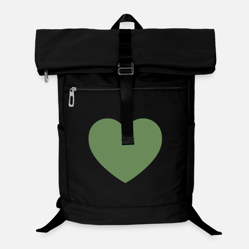 grünes Herz grün Geschenk Valentinstag Laptop-Rucksack 