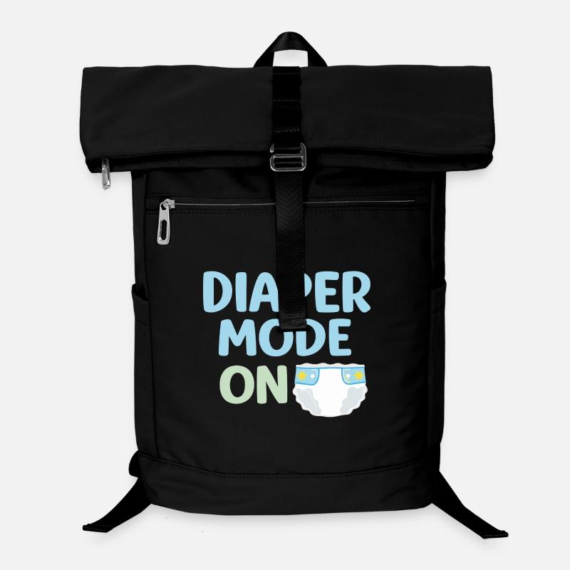 MODE COUCHE SUR LA CHEMISE – Conception Bébé & Parent - Sac à dos ordinateur - noir