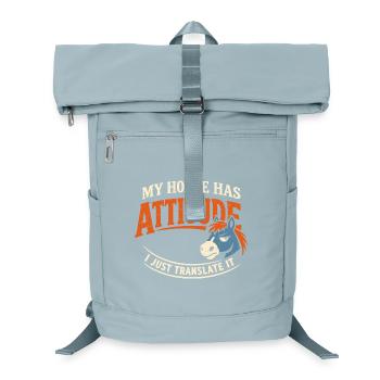 Pferdestimmung Humor Erfahrener Pferdebesitzer - Laptop-Rucksack  - Eisblau - Vorne