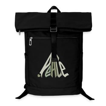 Peace Graffiti with Heart Green - Laptop Backpack - black - Front