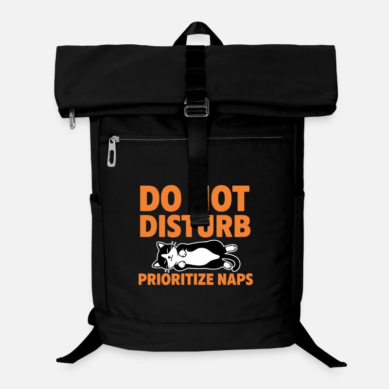 Do Not Disturb Prioritize Naps Katze Laptop-Rucksack 
