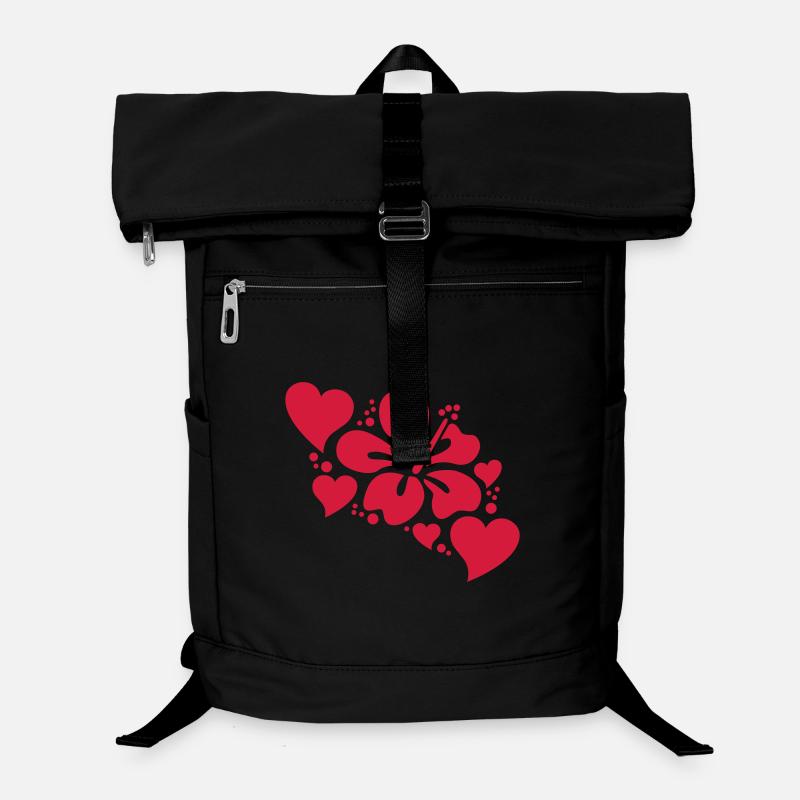 hibiscus with hearts Laptop Backpack