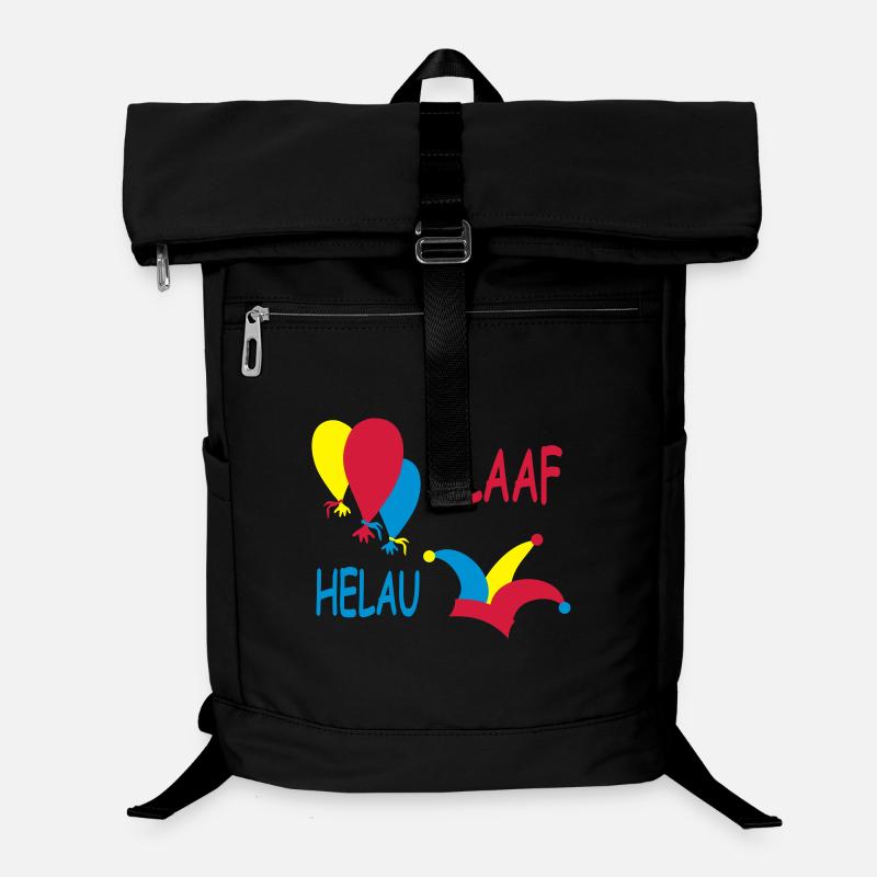 Farbenfrohe Karneval und Clown-Illustration Laptop-Rucksack 