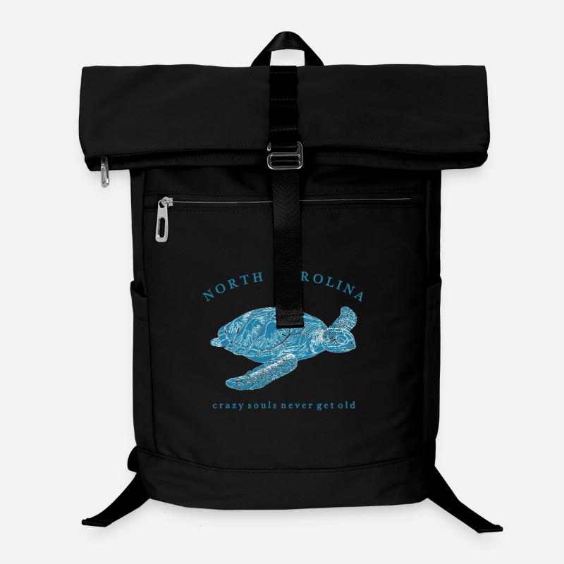 Nord Carolina Schildkröte Silhouette Laptop-Rucksack 