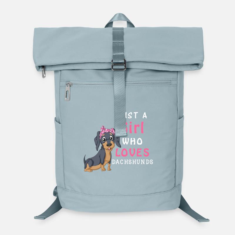 La fille aime les teckels T-shirt Sac à dos ordinateur