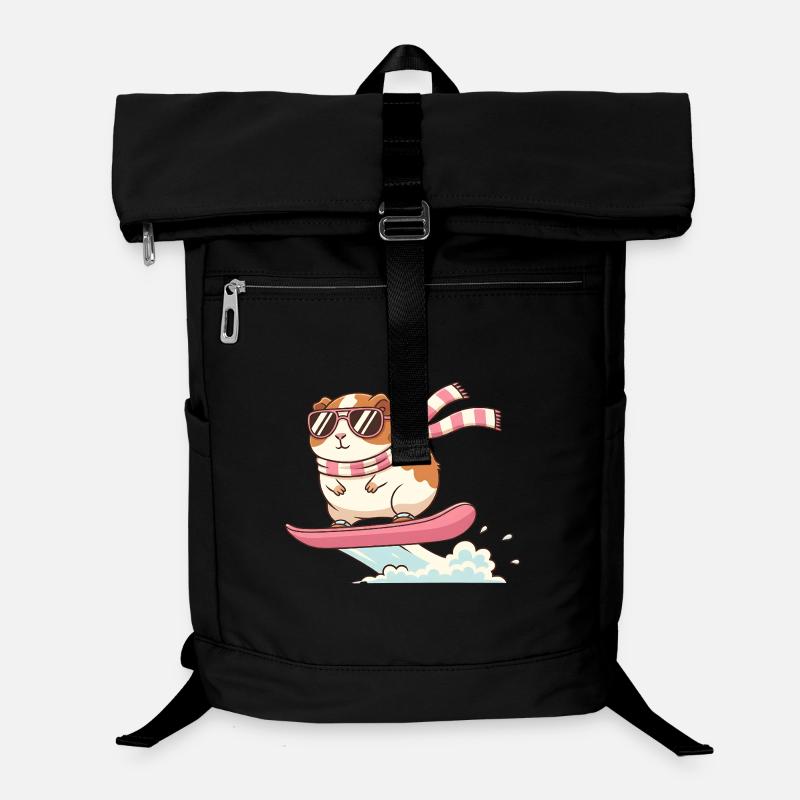 Cooles Surf Meerschweinchen Mit Sonnenbrille Laptop-Rucksack 