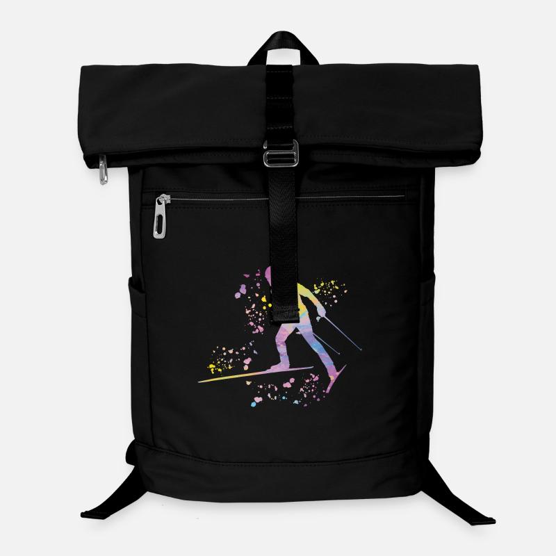 Skilangläufer Skilanglauf Laptop-Rucksack 
