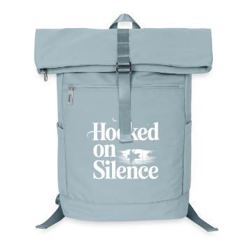 Hooked on Silence Angelmotiv - Laptop-Rucksack  - Eisblau - Vorne