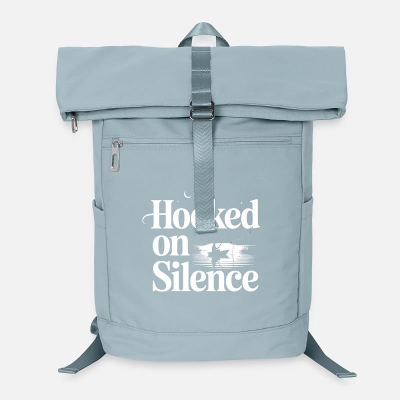 Motif de pêche en silence Sac à dos ordinateur