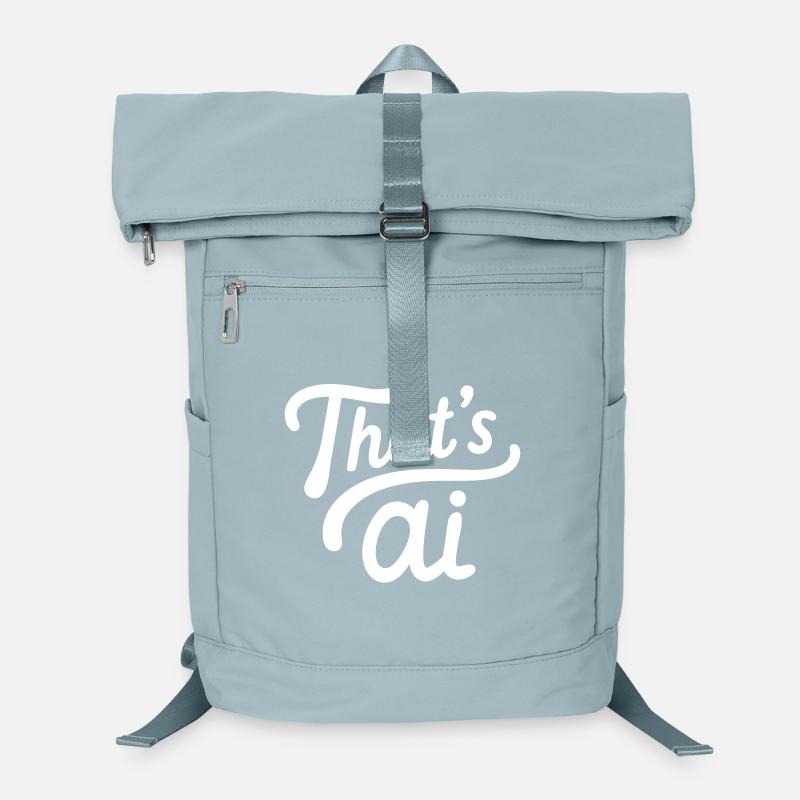 “That’s AI” Handwritten Typography White Laptop-Rucksack 