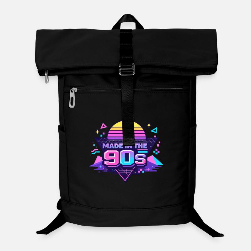 Rétro Neon fabriqué dans les années 90 Sac à dos ordinateur