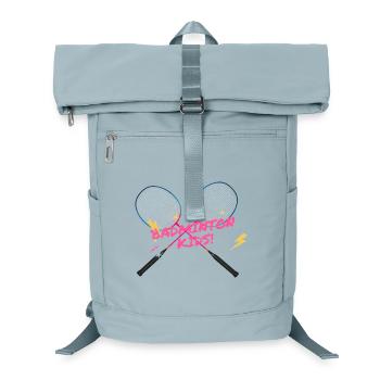 Badminton Kids Neon Racket - Laptop Backpack - ice blue - Front