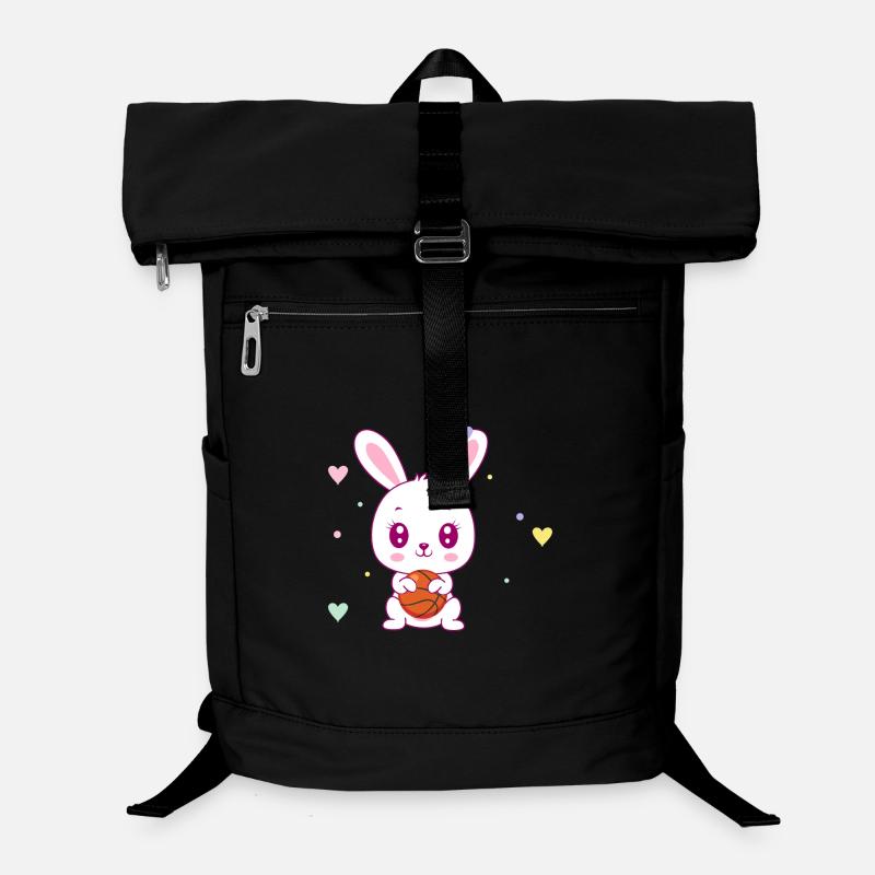 Mignon lapin de basket Sac à dos ordinateur