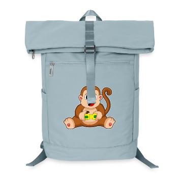 Monkey Gamer Controller - Laptop Backpack - ice blue - Front