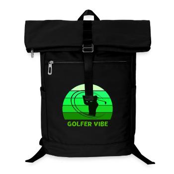 golf, golfer, golffan - Laptop-Rucksack  - Schwarz - Vorne