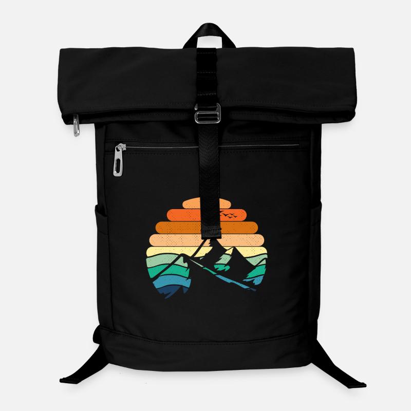 Mountain Landscape Sunset Laptop Backpack