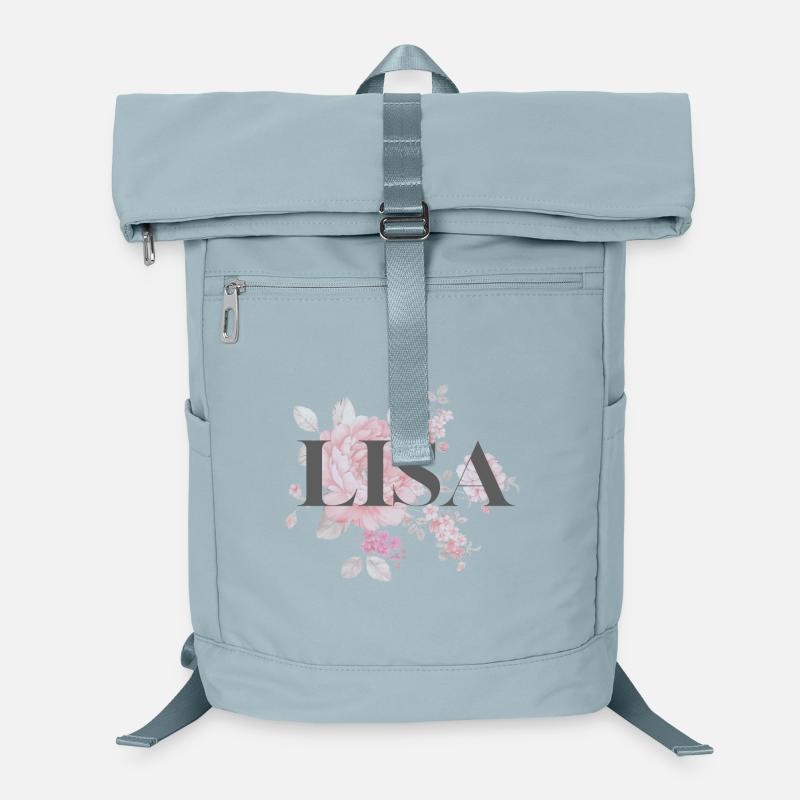 Chemise Princesse Lisa – Nom avec lettre L Sac à dos ordinateur