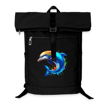 Dolphin - Laptop Backpack - black - Front