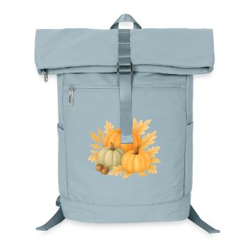  Herbstliche Kürbisse - Laptop-Rucksack  - Eisblau - Vorne