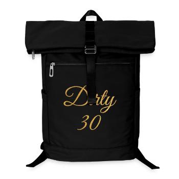 Dirty Thirty Flirty DTF 30. Geburtstag - Laptop-Rucksack  - Schwarz - Vorne