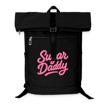 Sugar Daddy – Typo Rose Bonbon - Sac à dos ordinateur - noir - Devant