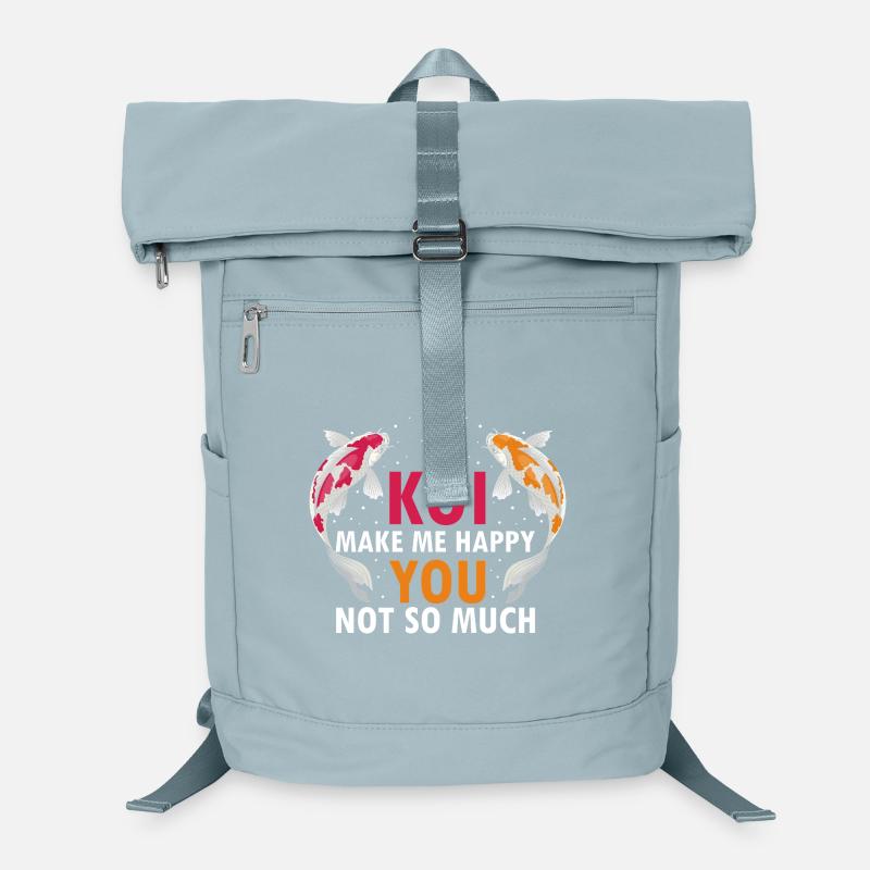 Koi Make Me Happy You Not So Much Humor Fan Laptop Backpack