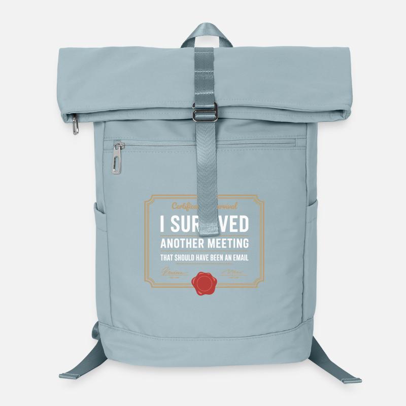 I Survived Another Meeting Email Home Office Office Laptop Backpack