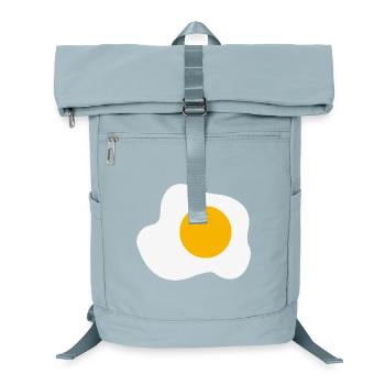 Spiegelei Frühstück Grafik Humor - Laptop-Rucksack  - Eisblau - Vorne